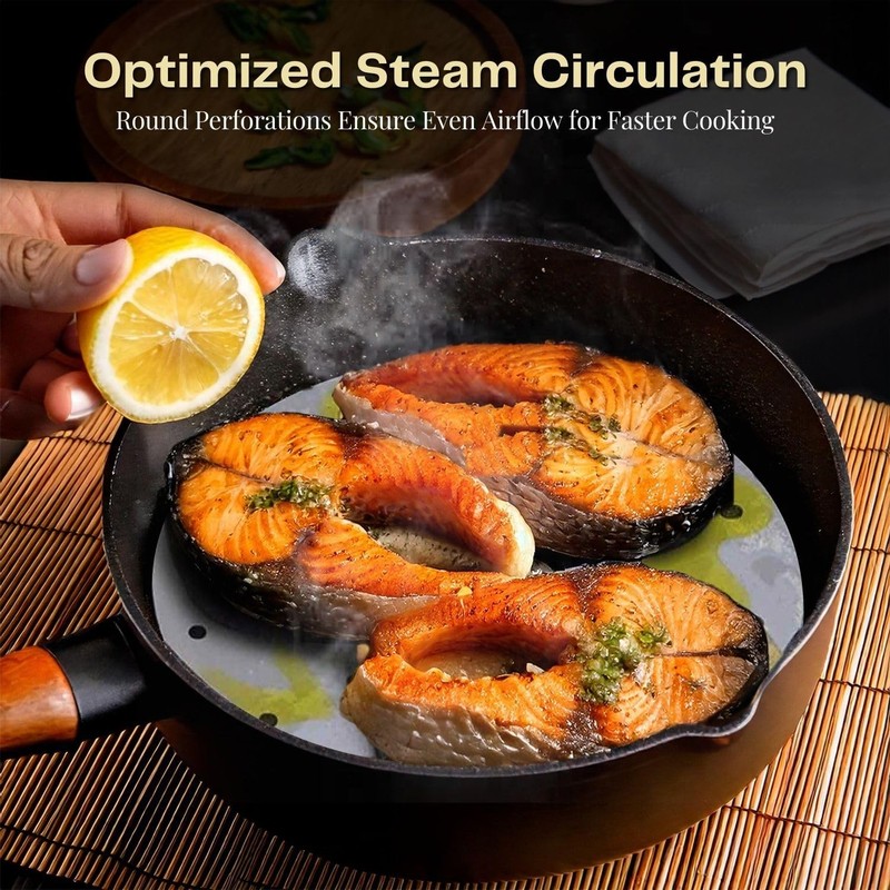 Flexzion 9 Inch 9 (100 Sheet), Suitable for 5.3/ 5.8 Qt Air Fryer gallery
