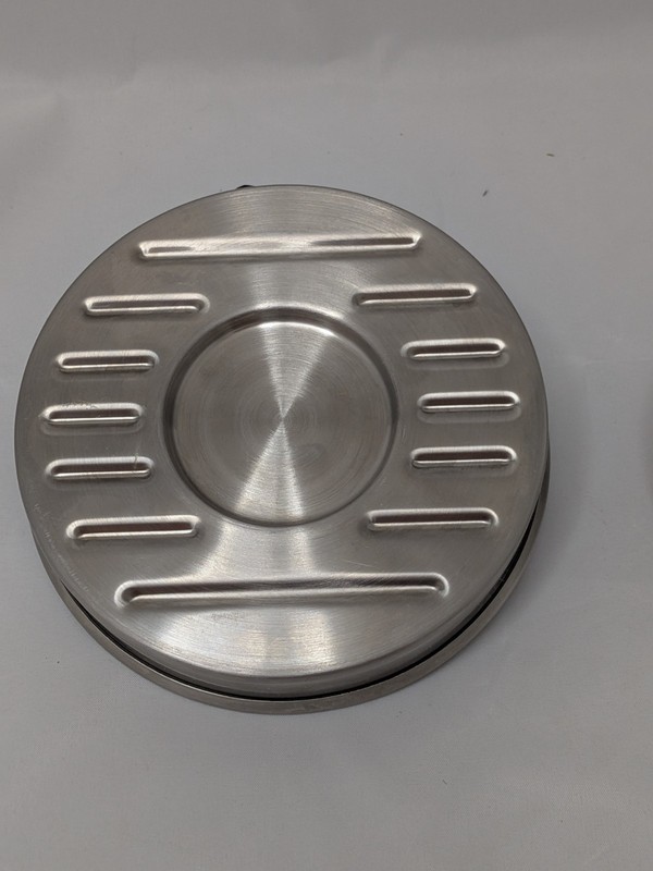 Gefu King Size Porcelain Burger Press Classic 120g Stainless Steel Pan gallery