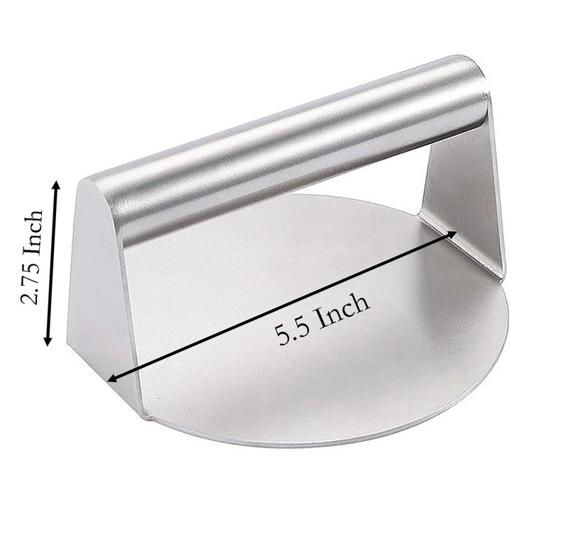 Meat Barbecue Presses, 5.5 Inch Stainless Steel Round Hamburger Meat Mold gallery
