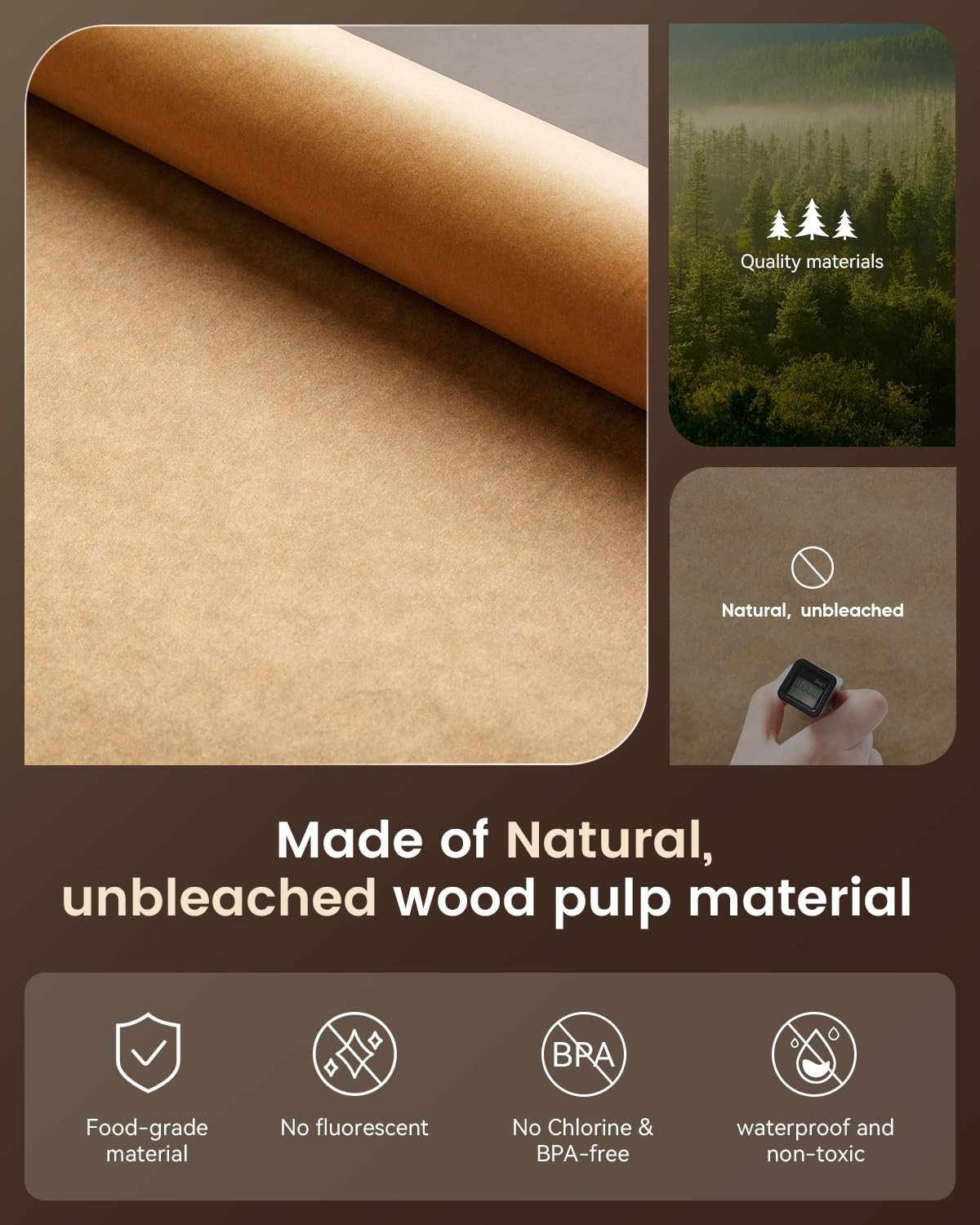 Parchment Paper Sheets, 9x13 In Non-Stick Precut Baking 9x13in-100pcs gallery