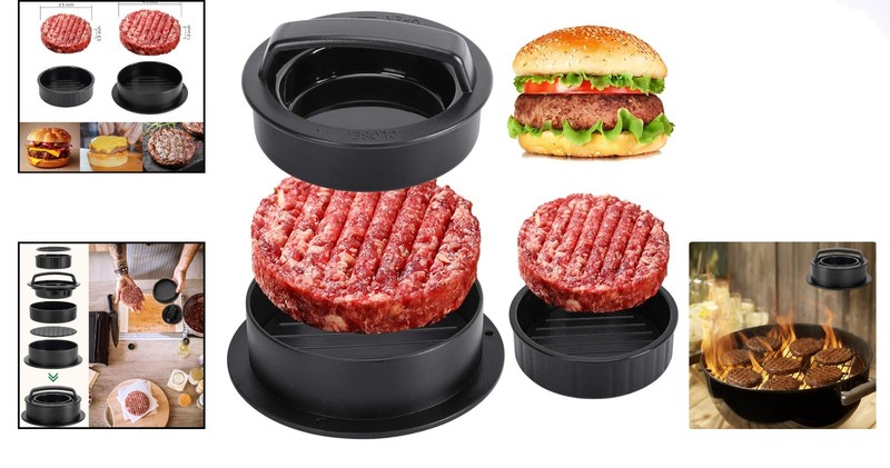 Ultimate Burger Press & Patties Maker - Non-Stick Tool with 100 Parchment Sheets gallery