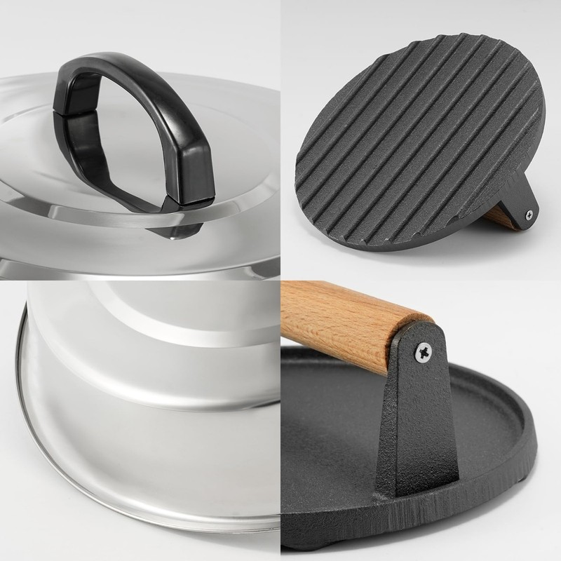BBQ Accessories 12 Inch Round Stainless Steel Basting Cover - Cheese Melting ... gallery