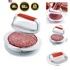 Non Stick Burger Press, Hamburger Maker Mold, BBQ Patty Juicy Regular Beef Ma…