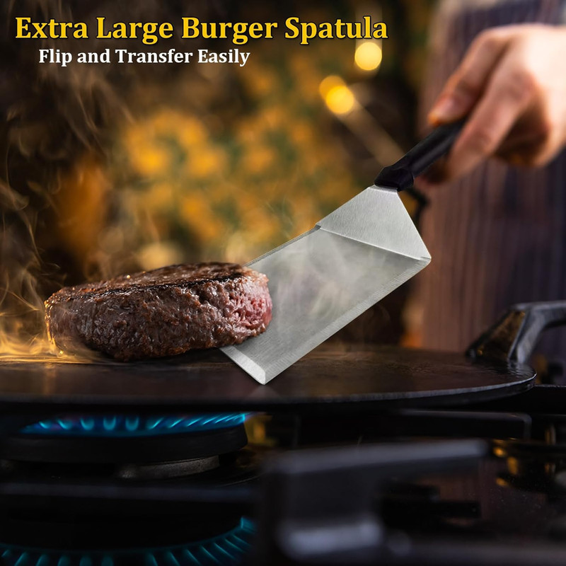 4PCS Grill Accessories for Blackstone, Stainless Steel Smash Burger Press Kit, I gallery