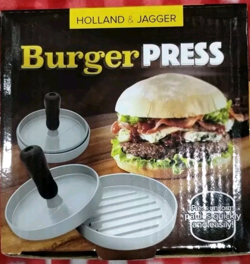 Hamburger Patty Maker Grill Press Large Round Burger Metal Mould Cooking Tools