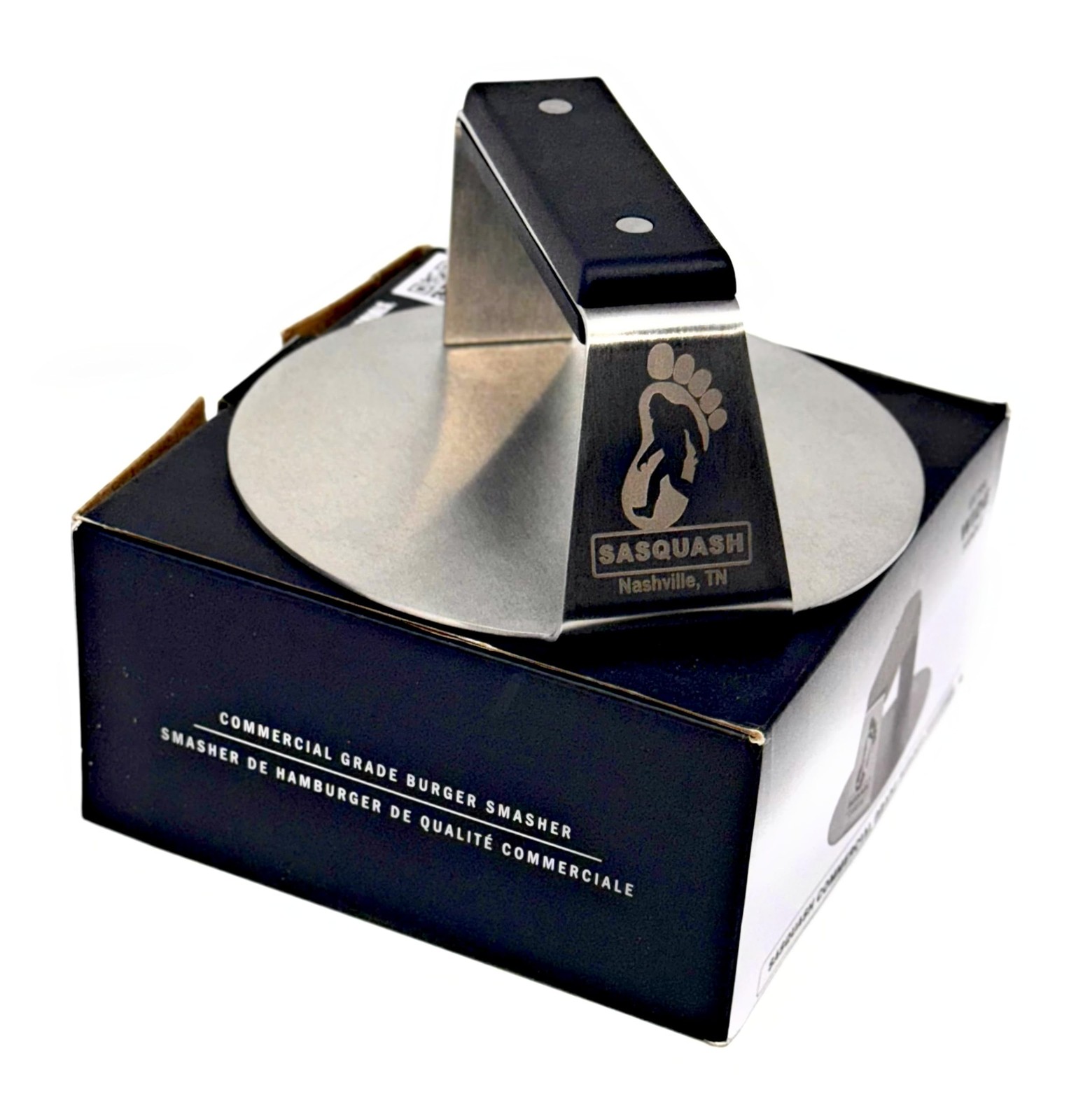 Sasquash 6" Heavy Duty Burger Press - Stainless Steel Smasher gallery