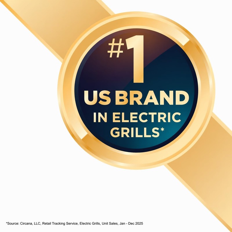 FamilySize Grill & Panini Press, Nonstick Ceramic Coating, FatRemoving Slope,... gallery