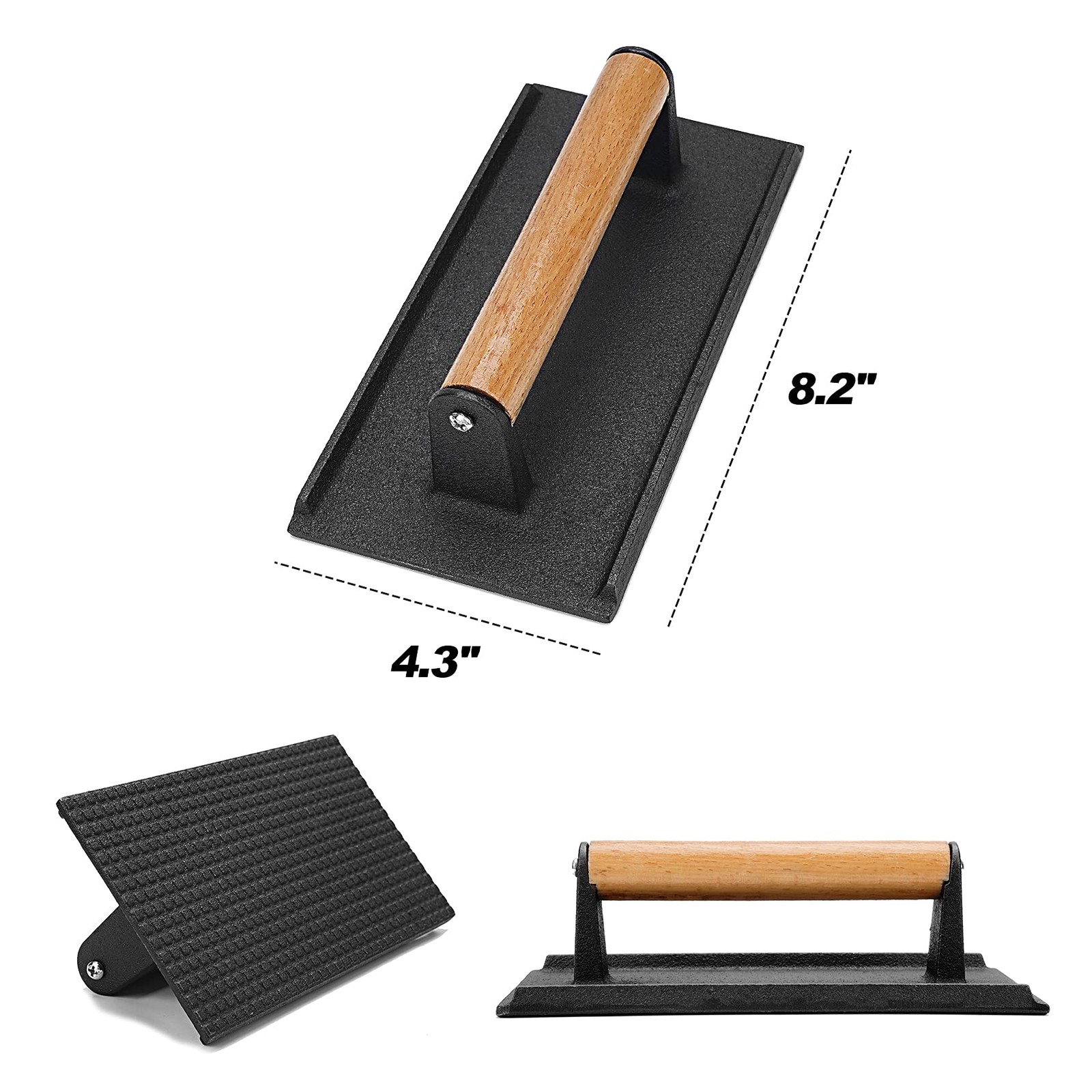 12'' Cheese Melting Dome & 8'' Burger Press 2pcs Griddle Accessories Set gallery