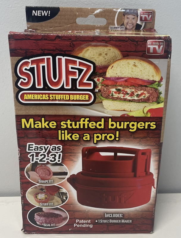 STUFZ Americas Stuffed Burger (1 Pack) | Make Burgers Like a Pro, As-Seen-On TV gallery