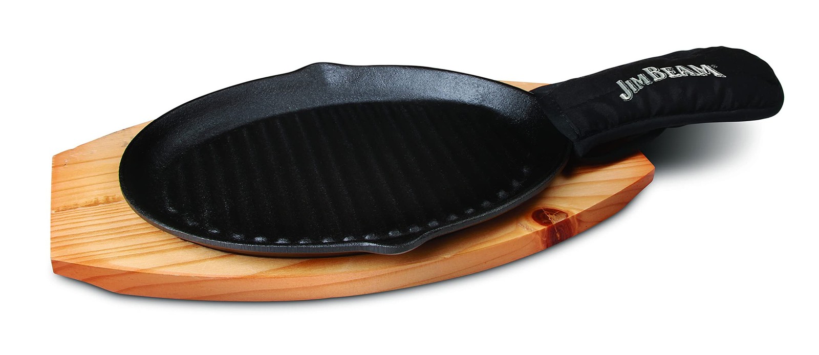 Jim Beam JB0159, Heavy Duty Construction, Pre Seasoned Cast Iron Skillet with... gallery