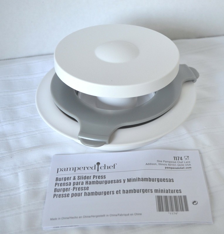 Pampered Chef BURGER & SLIDER PRESS - Makes a Great DAD GIFT - Fun for KIDS too! gallery