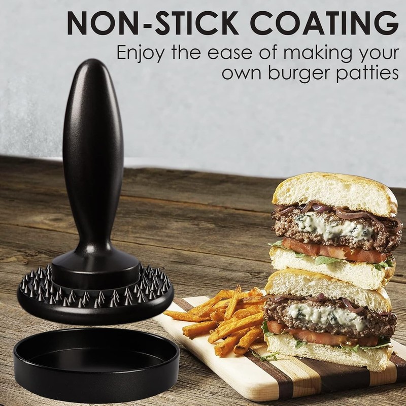 Burger Press Hamburger Press Dual Sided Meat Tenderizer & Pounder Hamburger gallery