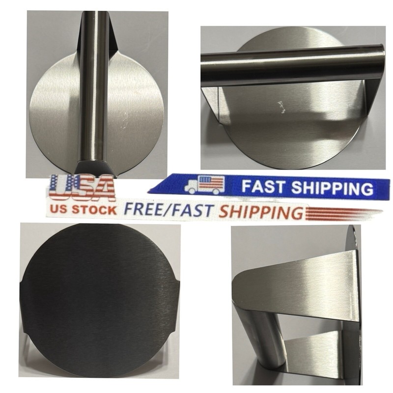 Stainless Steel Smash Burger Press,6.3 Inch Round Grill Press, Smashed Hamburger gallery