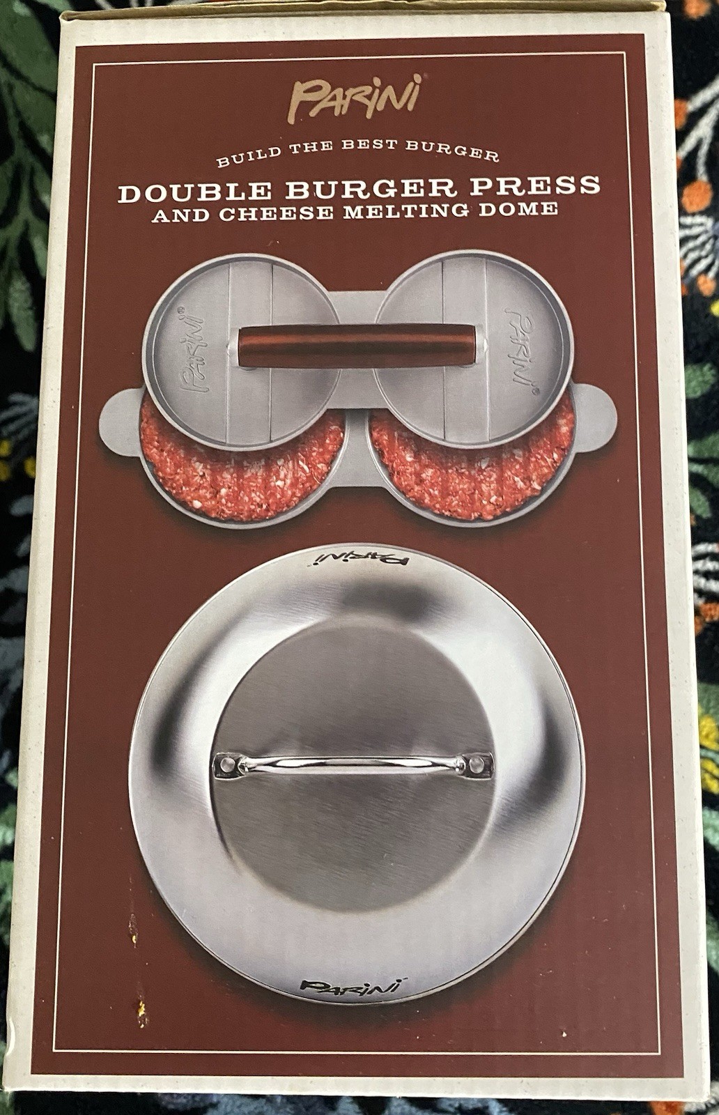 Parini Double Burger Press And Cheese Melting Dome gallery