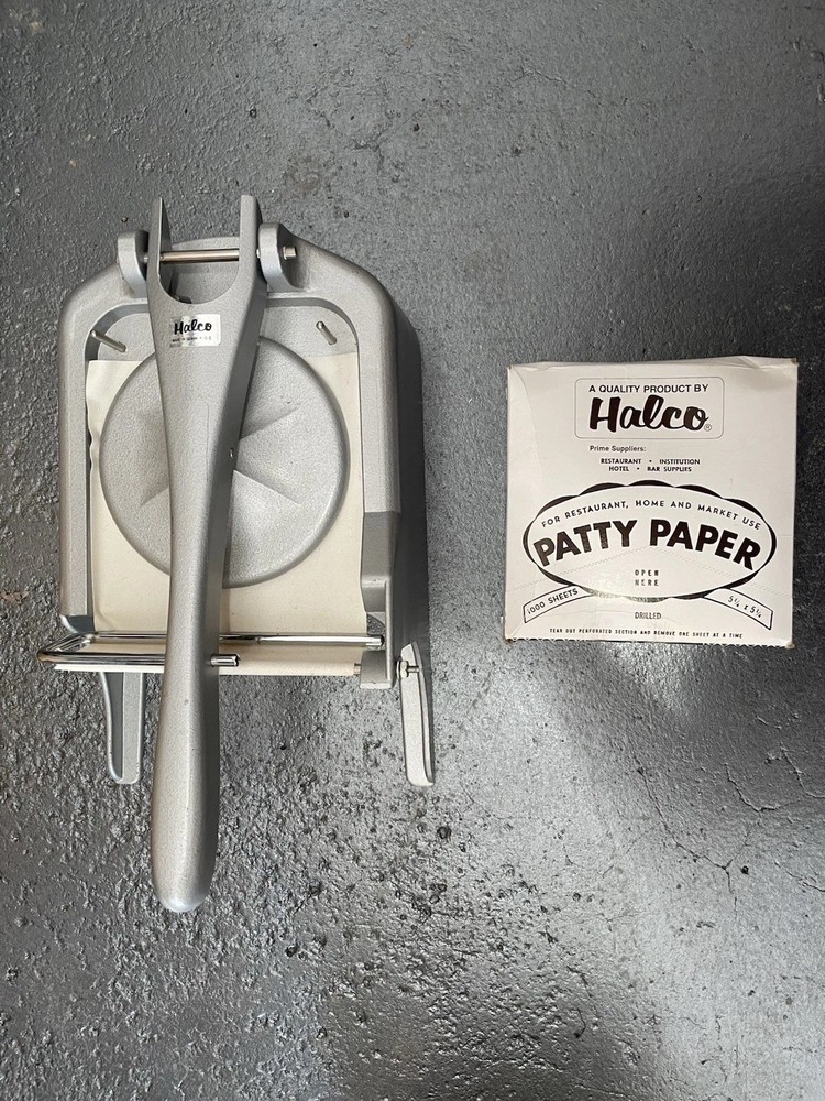 Harold Leonard & Co Inc Halco Patty Press w/papers And Warranty 1992