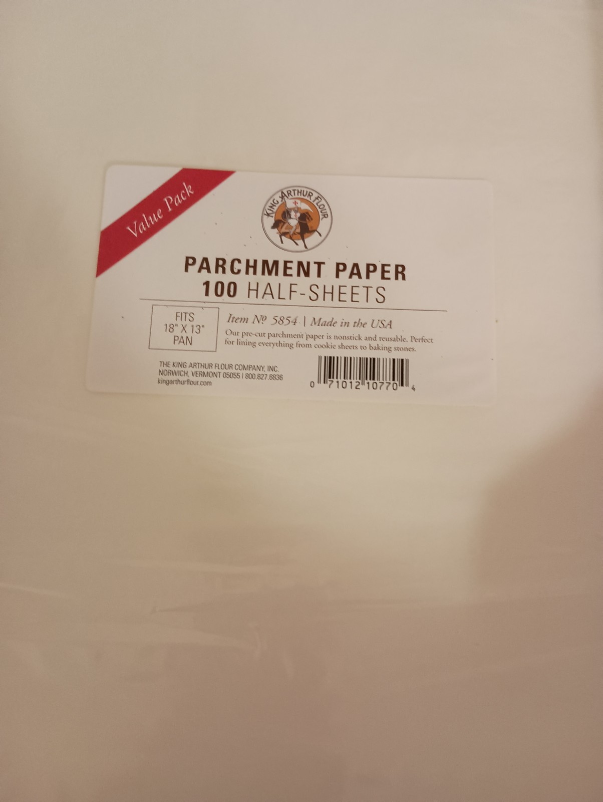 2 King Arthur Flour Precut Baking Parchment Paper, 173 Count (Pack of 2), White gallery
