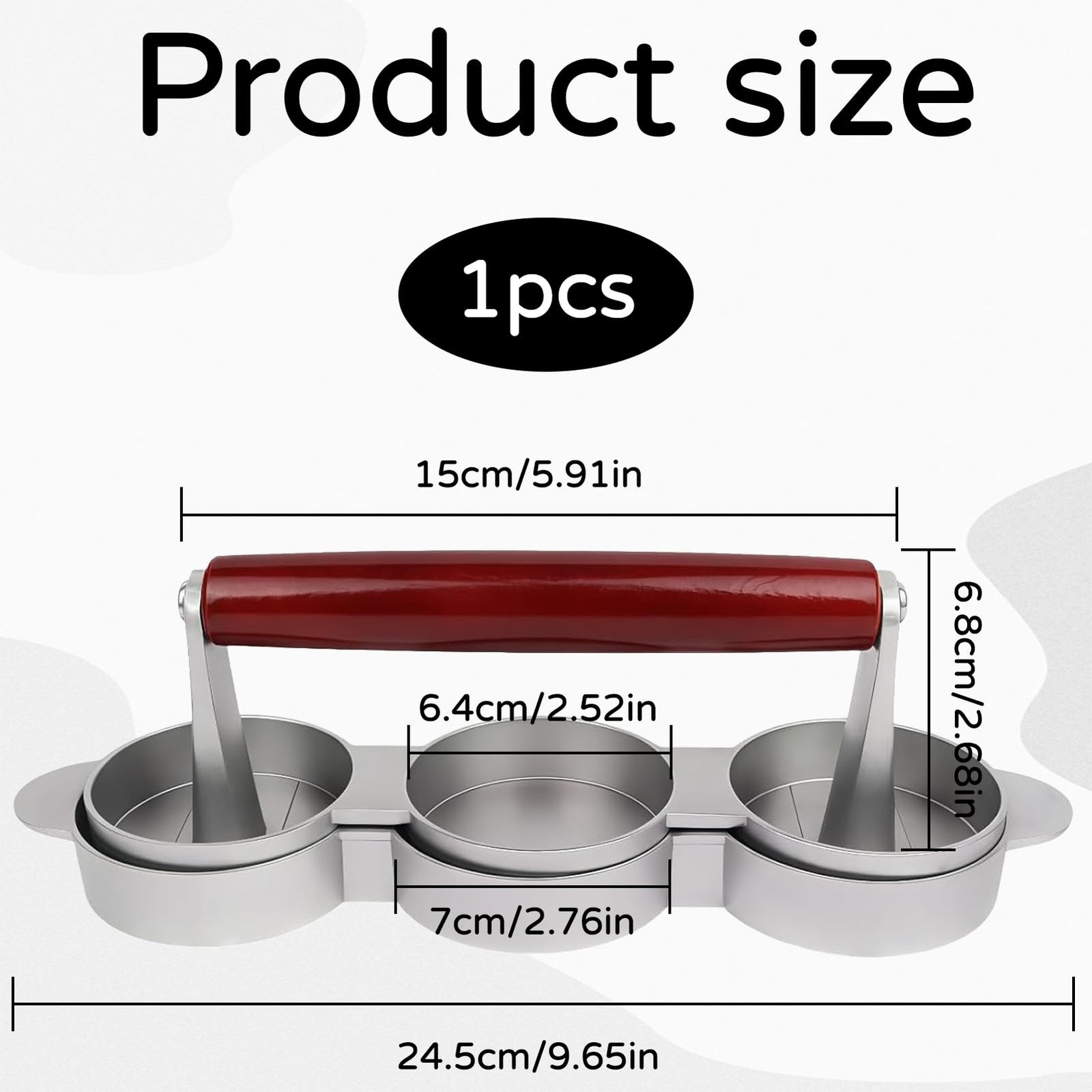 Mini Burger Press Sausage Patty Slider Round Hamburger Barbecue Picnic Mold gallery