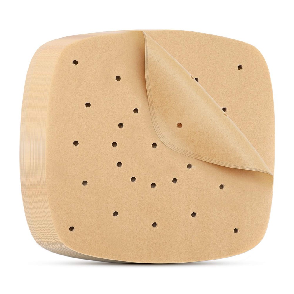 Beasea Perforated Parchment Paper, 200pcs 7 Inch Air Fryer 7 Inch, Unbleached