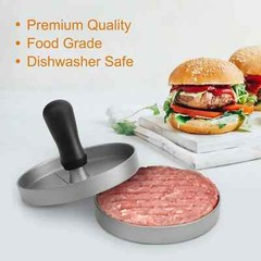 Burger Press Non-Stick Hamburger Patty Maker with Wax Paper Aluminum Burger Make