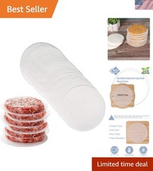Hamburger Patty Paper Round 4.5 Inch, Set of 200, Non Stick Patty Paper Sheet…