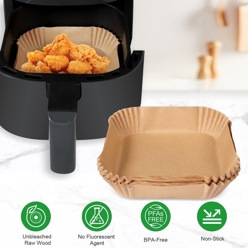 Small Air Fryer Liners Disposable Compatible with COSORI 2.1 Qt small gallery