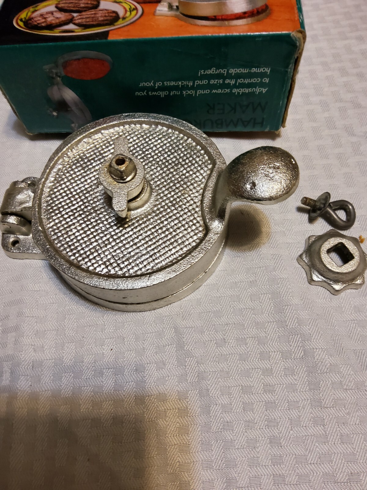 Heavy Cast Aluminum Hamburger Patty Maker By Lanin gallery