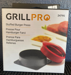 GrillPro 3-in-1 Stuffed Burger Press Gourmet Patty and Slider Maker