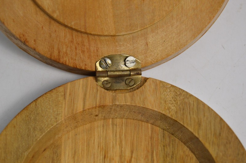 Vintage Wooden Hamber Patty Press Kitschy Cow With Flowers Farmhouse Country gallery