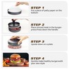 Aluminum Burger Press Patty Maker With 200 Patty Papers Meat Beef BBQ Grill gallery
