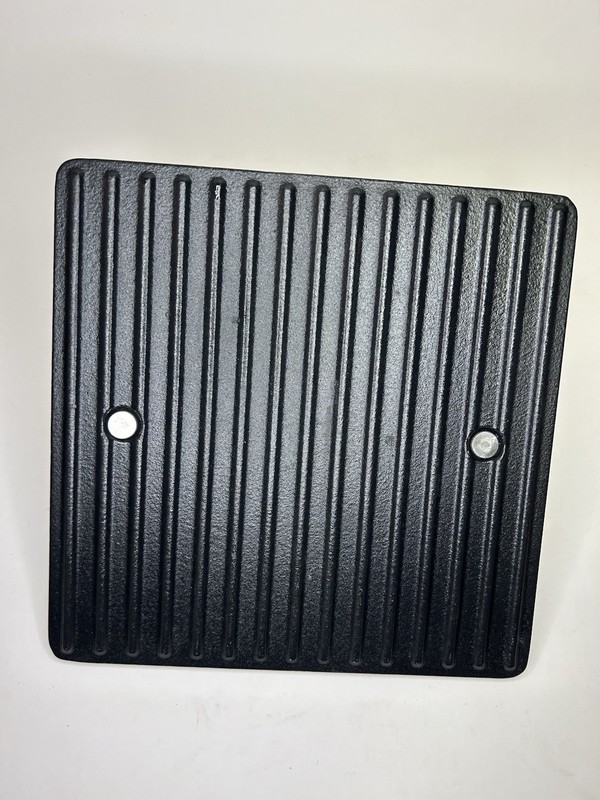 Pampered Chef Cast Iron Grill Press #2875 8 1/2" Square Hamburgers Bacon gallery