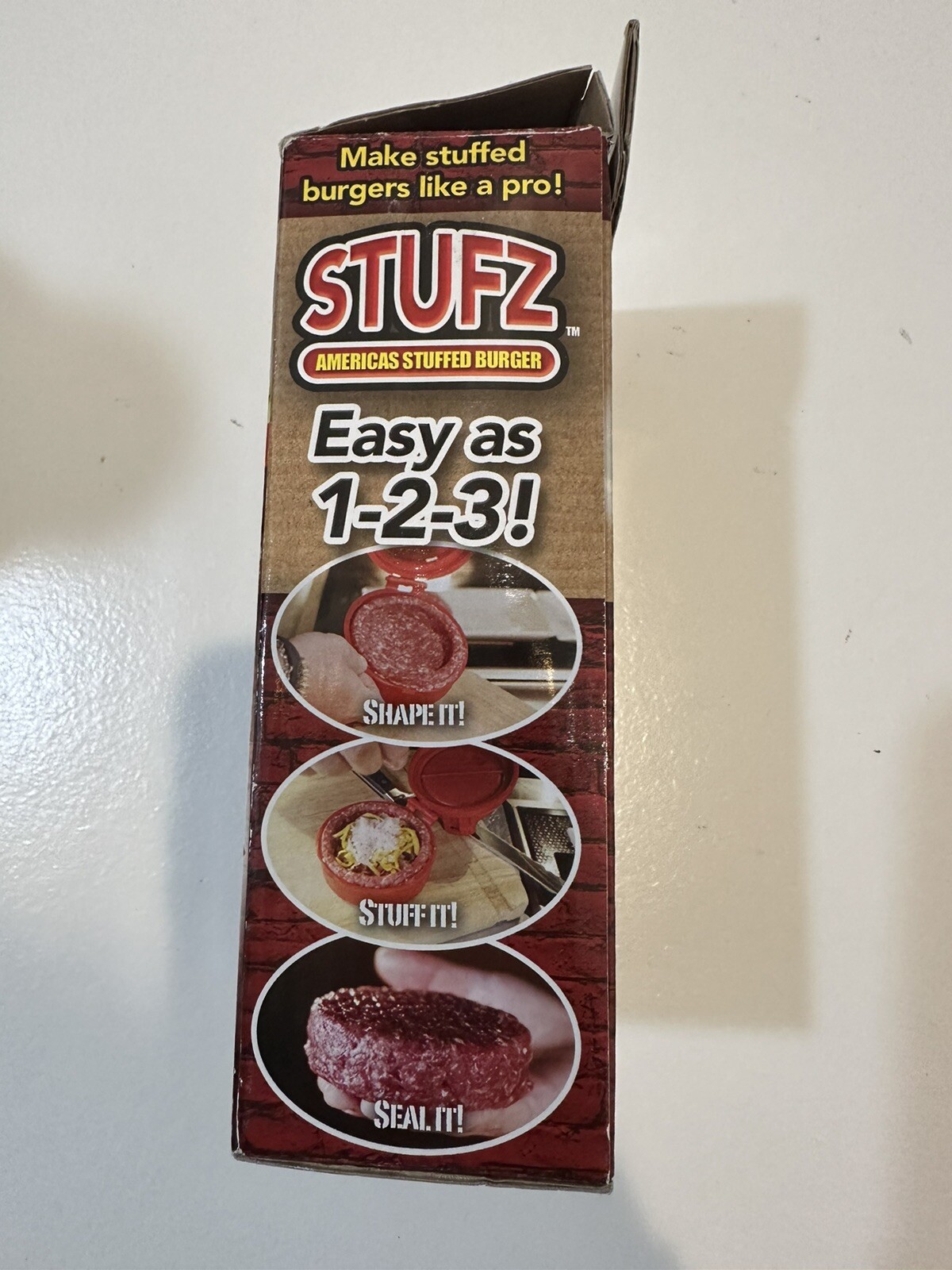 StufZ Burger Press As seen On TV, Make Stuffed Burgers Like a Pro-New Open Box gallery