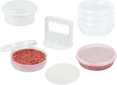 Hamburger Press Patty Maker 4 in1 Burger Mold Patty Press 6 Storage Containers