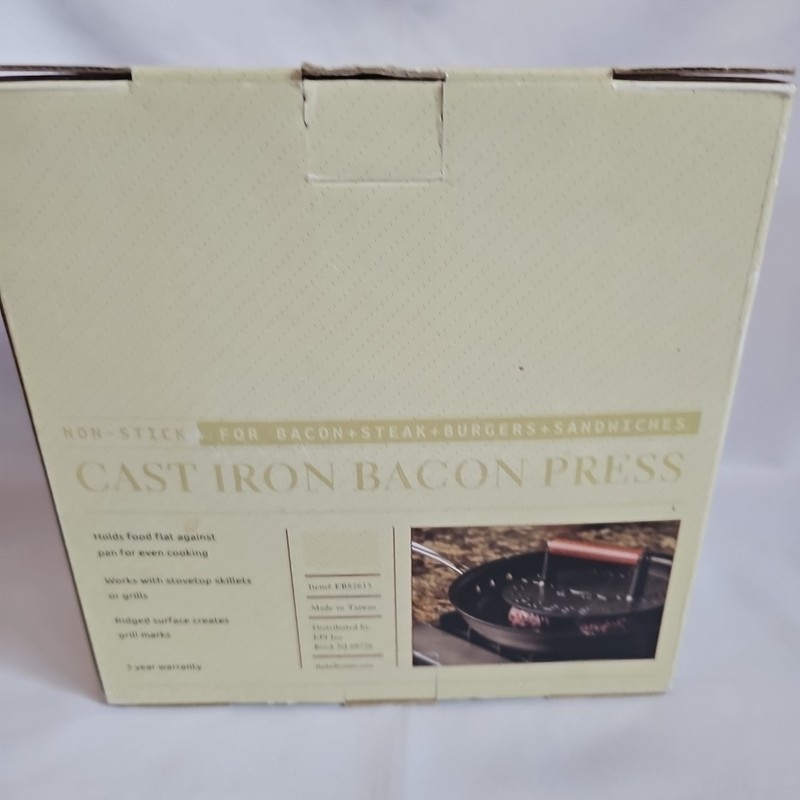 Bellemain Bacon Press 8.5-Inch Round | Heavy-duty Cast Iron Grill Press - NEW gallery