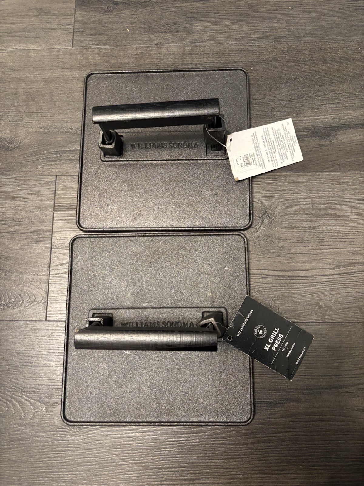 Williams Sonoma Cast Iron Grill Press Set Of 2 gallery