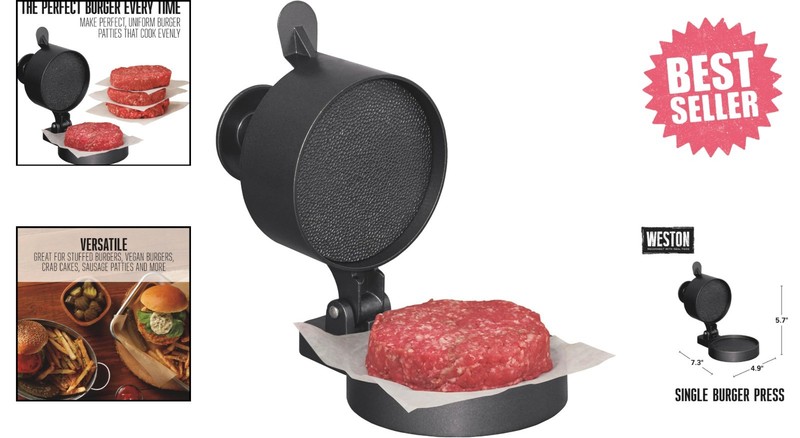 Spring Ejector Patty Press - Creates Perfect 4.5" Burgers and Sausages Easily gallery