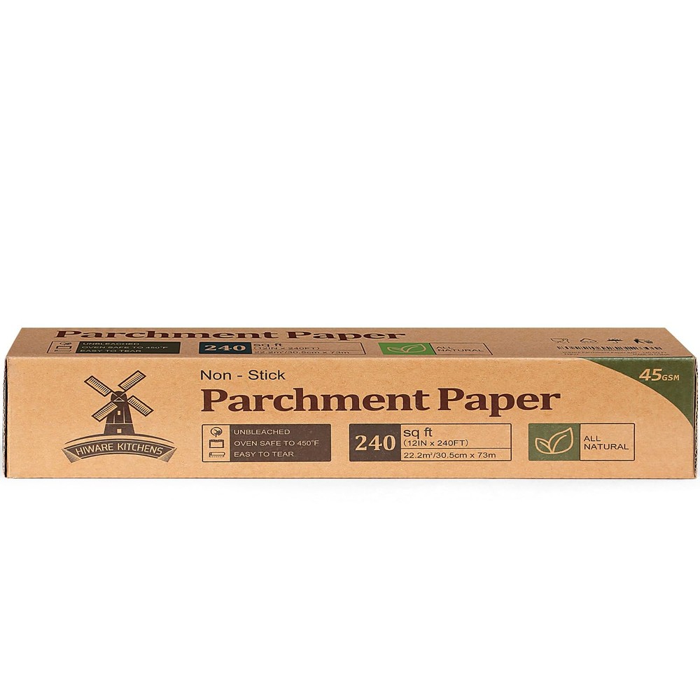 Unbleached Parchment Paper for Baking, 12 in x 240 ft, 240 Sq.Ft,