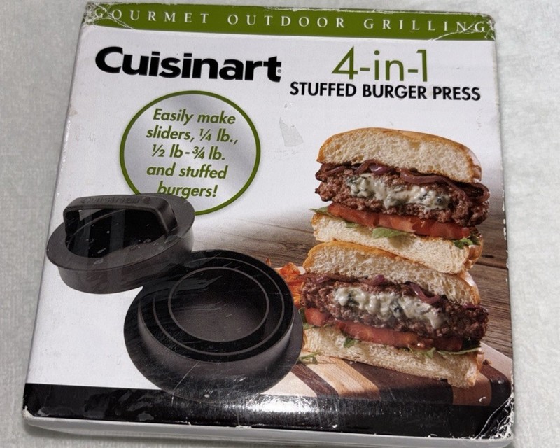 Cuisinart 4 in 1 Burger Press - Stuffed Sliders Regular Burgers gallery