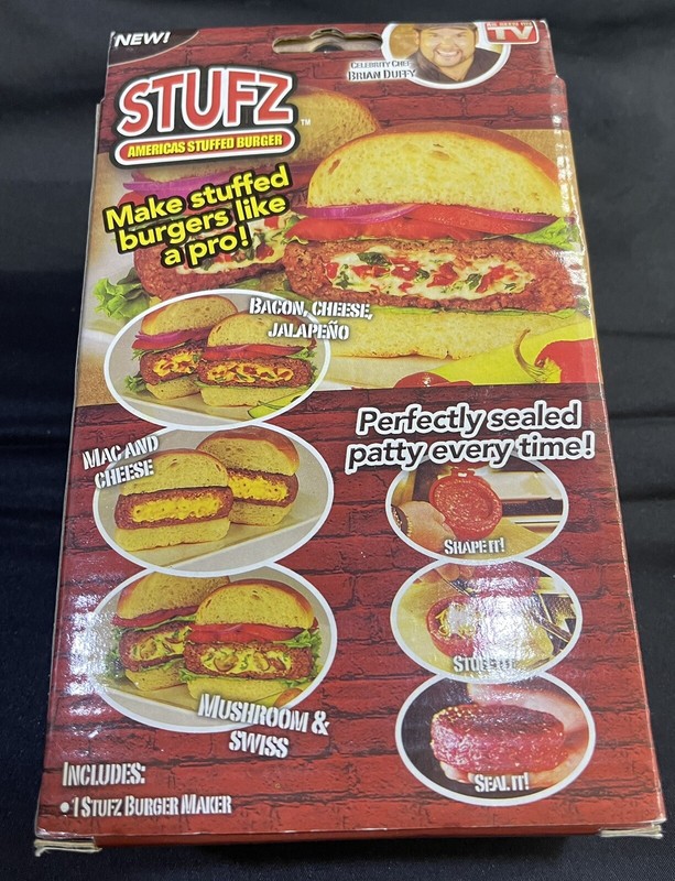 🍔Stufz Americas Stuffed Burger Maker Press As Seen on TV 🍔 Gift Griller gallery