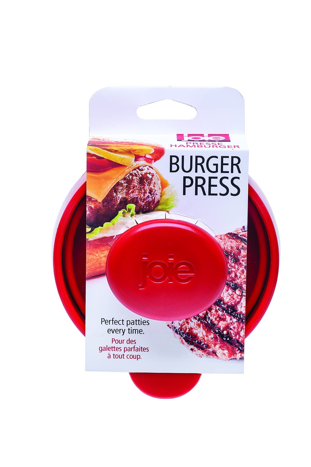 Joie Burger Press and Patty Maker, LFGB Approved BPA Free, One Size, Red gallery
