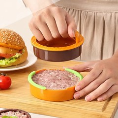 Round Hamburger Patty Maker Meat Press Kitchen Food Prep Gadget