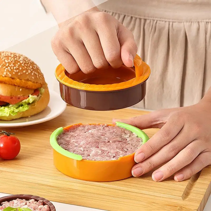 Round Hamburger Patty Maker Meat Press Kitchen Food Prep Gadget