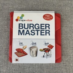 8 IN 1 Shape + Store Burger Master – Burger Press & Freezer Container -Brand New
