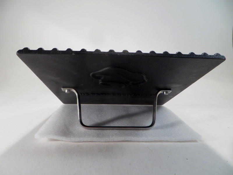 Pampered Chef Cast Iron Hamburger/Bacon Press Stainless Steel Handle 8.5" Heavy gallery