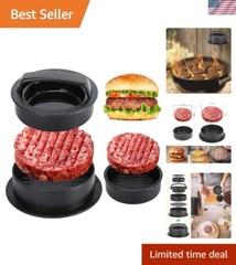 BPA-Free Non-Stick Patty Maker: Create Stuffed and Regular Burgers Effortlessly