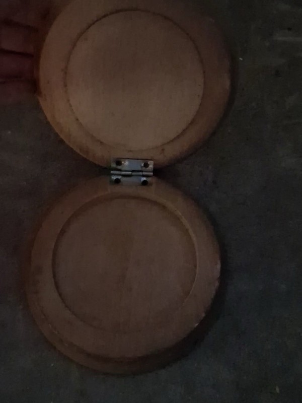 Wood Hinged Hamburger Press Patty Mold, Single, Medium, 5 in Diameter, Brown gallery
