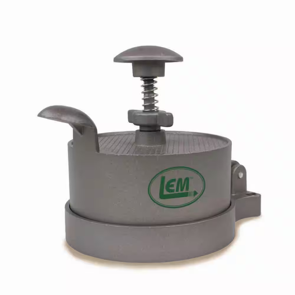 Spring-Loaded Burger Press