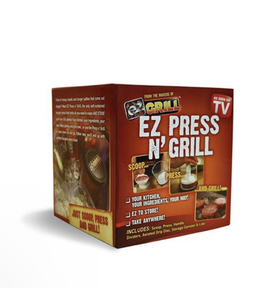 EZ Press N Grill BP-1 Perfect Burger Patty Maker Container NEW As Seen On TV $29 gallery