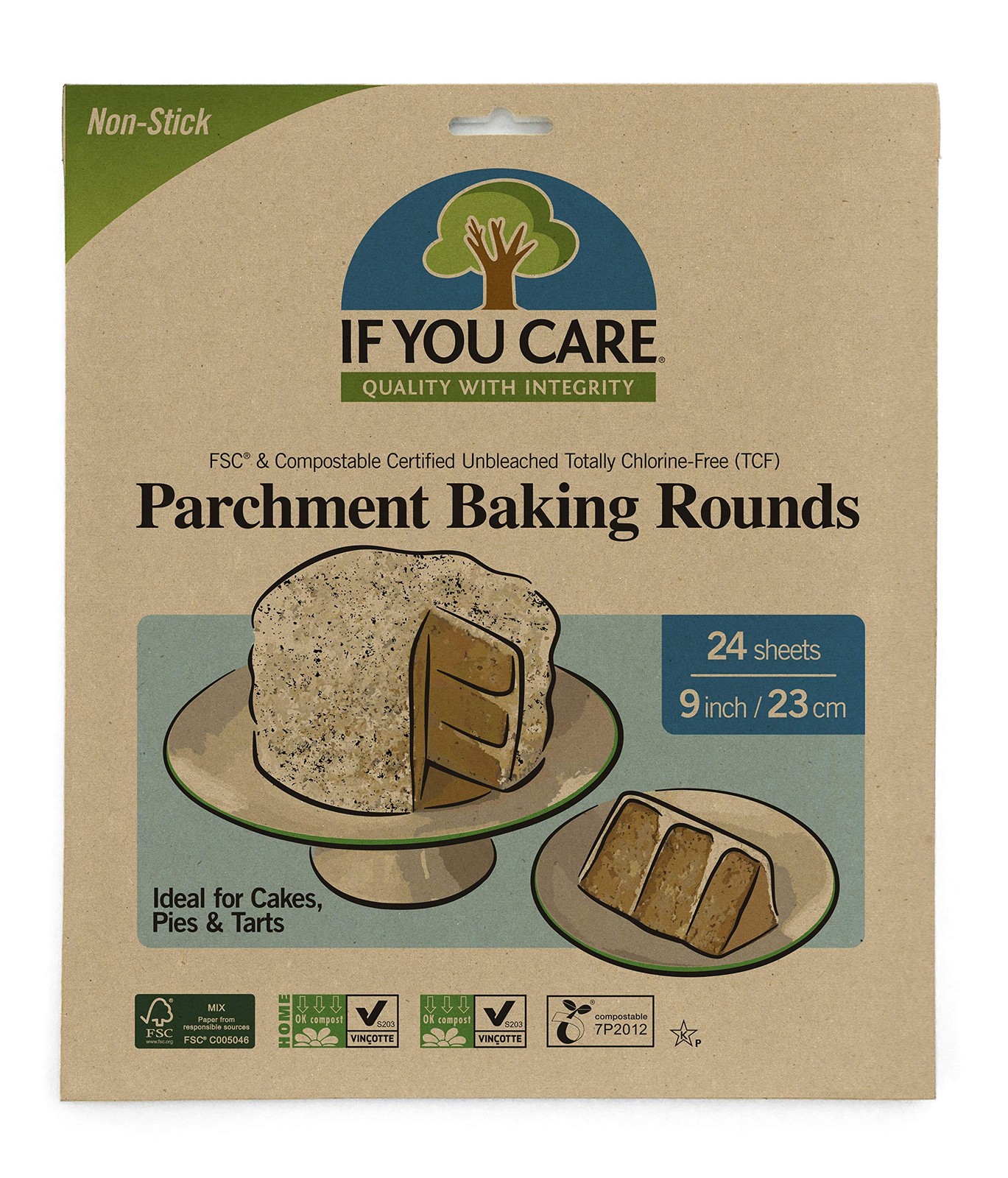 If You Care Parchment Paper Rounds for Baking Cakes, 24 Count (Pack of 20) gallery