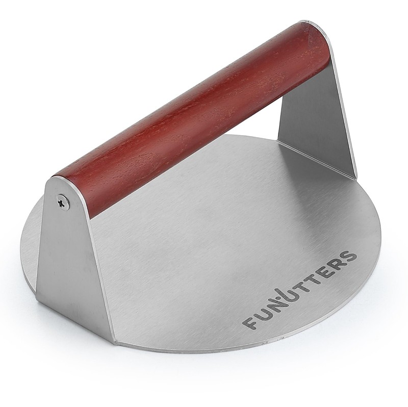 6.5" Heavy-Duty Burger Press Patty Maker - Stainless Steel BBQ Grill Tool, Comme gallery