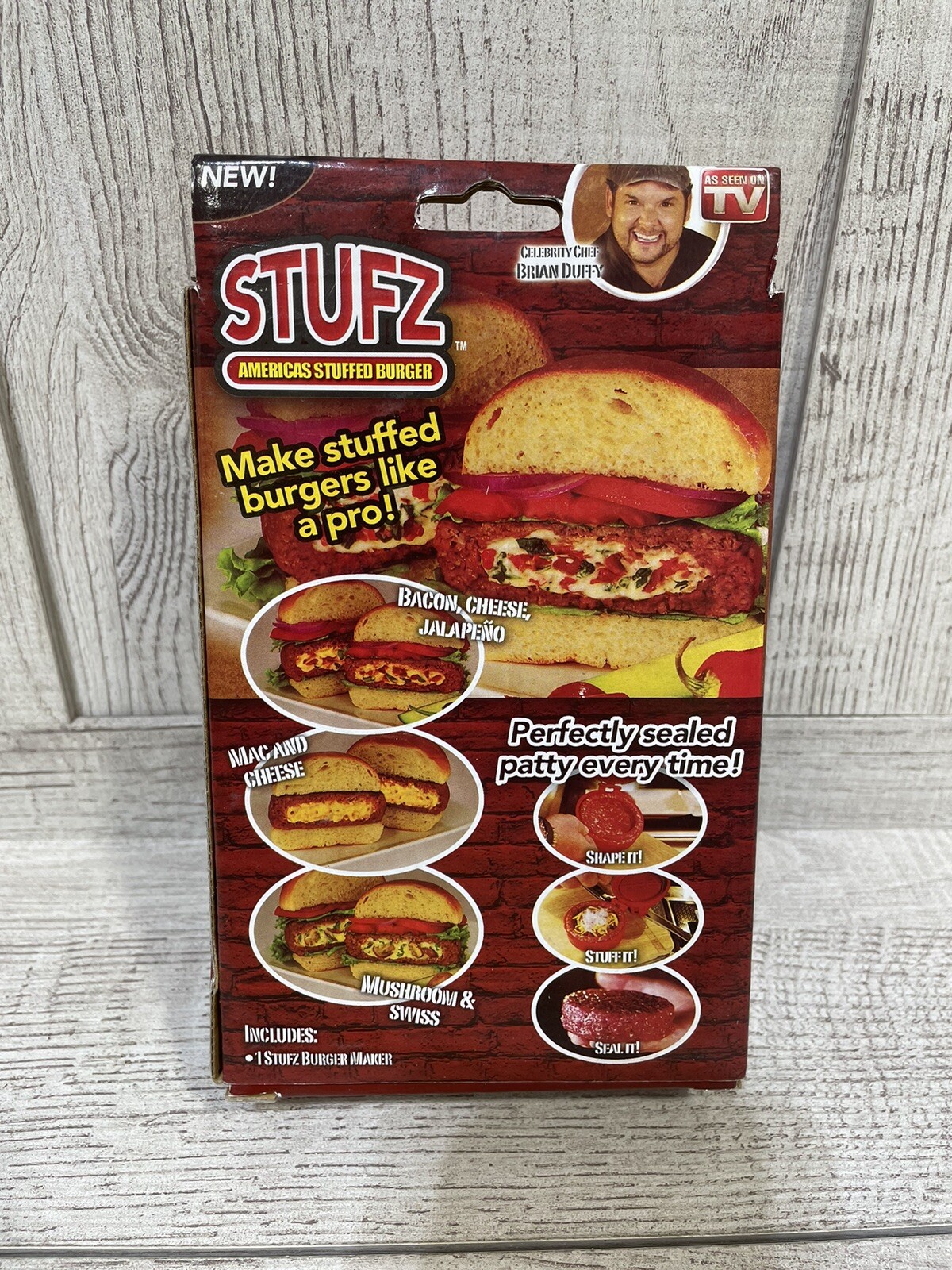 Stufz Stuffed Burger Press Hamburger Patty Maker Juicy BBQ Grill As Seen On TV gallery